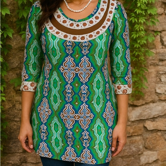 Tory Burch Tops - TORY BURCH Moroccan Jeweled Tunic, 2